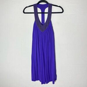 Vintage Y2K Victoria’s Secret Purple Sleeveless Mini Dress Going Out Top XS
